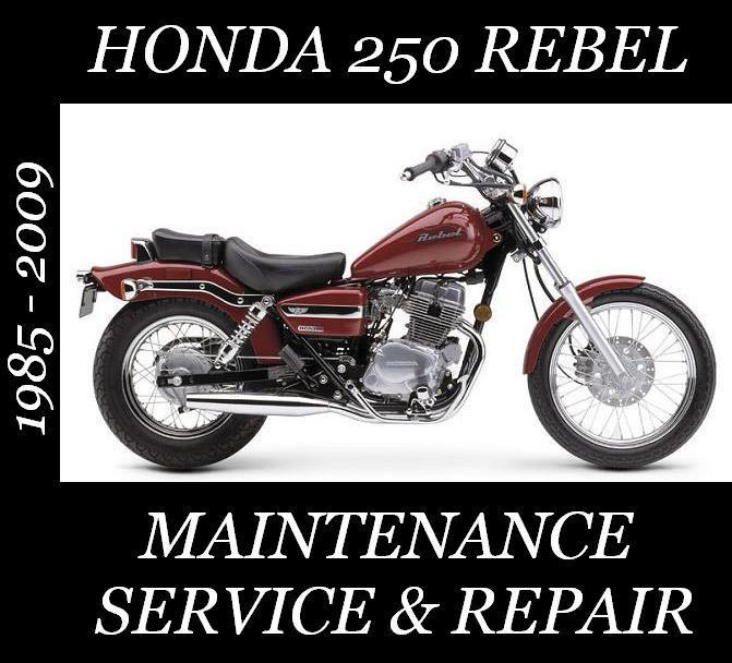 Honda 250 rebel cmx250 c motorcycle service repair maintenance rebuild manual 