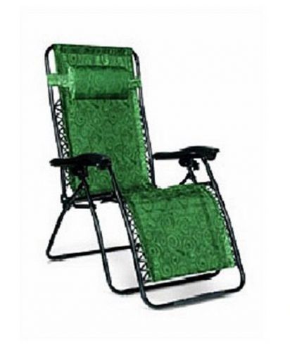 Rv trailer outdoor living zero gravity recliner large green swirl camco 51831