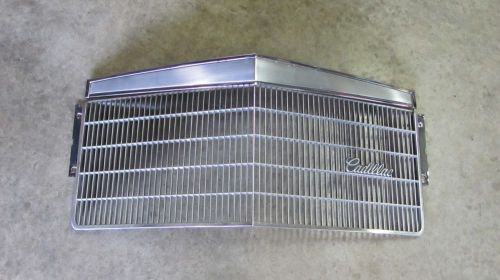 1980-1985 cadillac eldorado grille grille w emblem hood nose trim oem 1621539