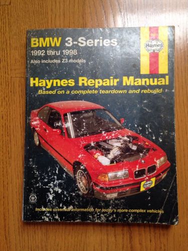 Sell Haynes 18021 Repair Manual 3 Series 1992 Thru 1998 ...