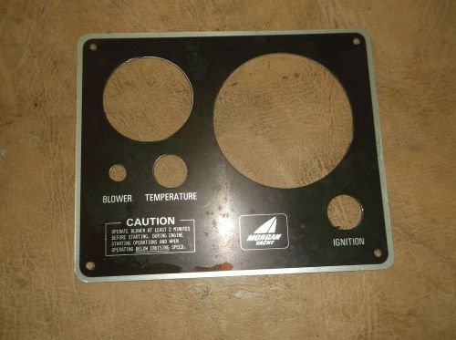 Morgan yacht gauge panel -for ignition, blower, temperature  6&#034; x 7.25&#034;