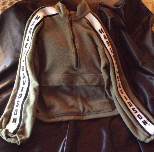 Harley davidson half zip fleece with front pocket