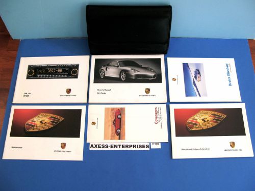2002 porsche 996 911 turbo coupe 6 speed tip s owner manual books pouch set h185