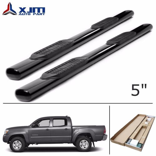 Xjm 5&#034;oval [black] nerf bar for 05-16 toyota tacoma double cab running board