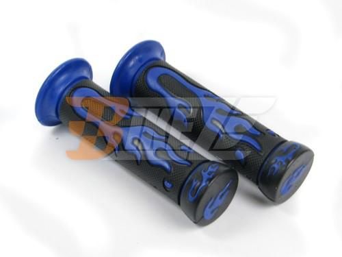 Universal hand grips for 22mm handlebar v-max t-max ttr 500 250 yzf r1 r6 blue