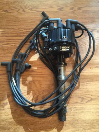 Mercruiser v8 distributor with plug wires thunderbolt 4  305,350.7.4,454,502