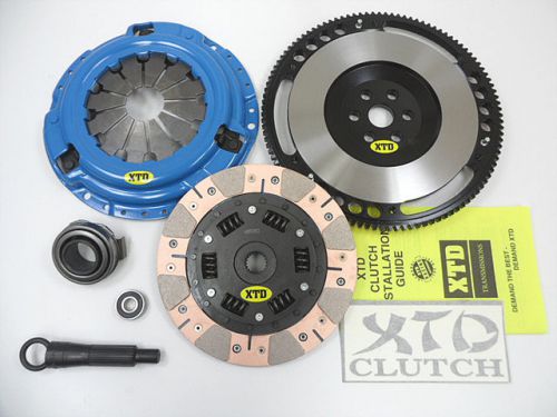Xtd extreme stage 4 dual friction clutch &amp; flywheel kit 90-91 civic crx 1.5 1.6