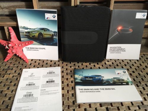 2015 bmw m4 coupe owners manual + navigation book (buy new oem)