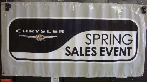 Chrysler spring sales event banner 70 1\2&#034; x 36&#034;