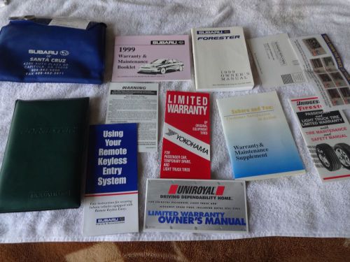 1999 subaru forester owners manual set complete used excellent