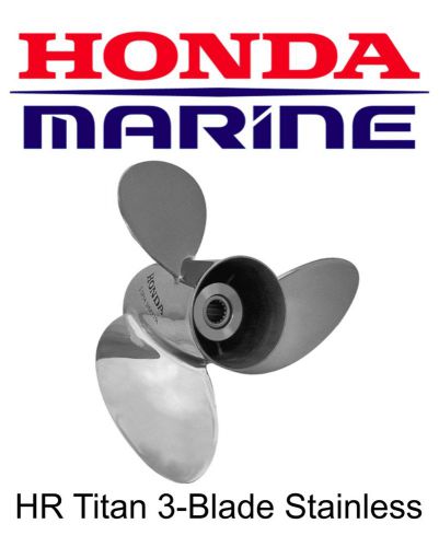 Honda bf135-bf225 14-3/4 x 16 hr titan 3 blade stainless prop 58133-zy3-a16hr