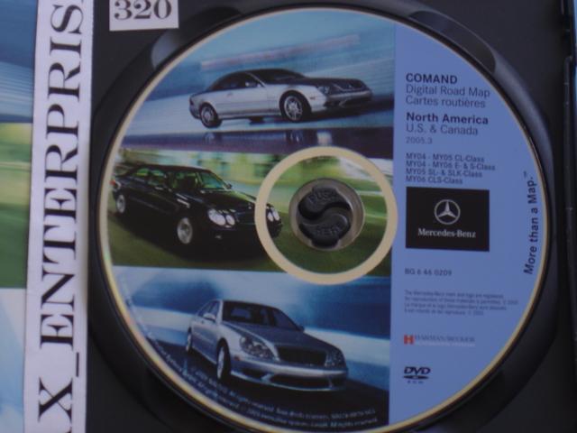 2004 e e320 e500 e55 wagon 4matic navigation dvd # 0209 map release ver. 2005.3