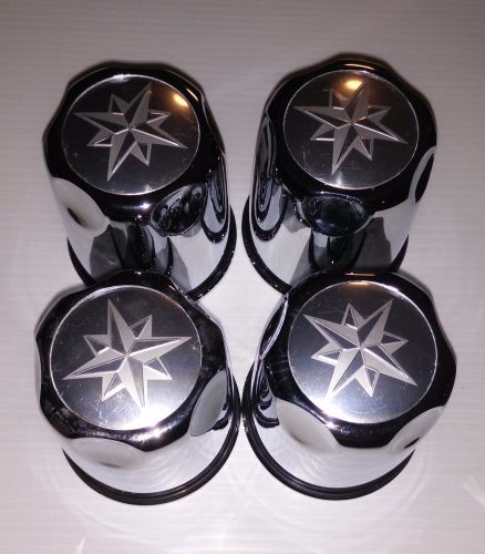 3&#034; 3 inches diameter center caps for golf cart wheels plastic chrome