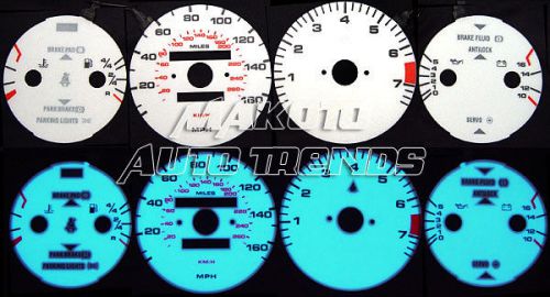 Dash indiglo face glow color gauges set new for 1985-1991 porsche 944 non turbo
