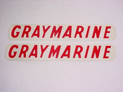 Graymarine engine decals (2)~chris craft~century boat