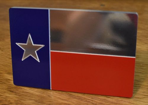 Texas flag billet aluminum trailer hitch cover - the lone star state