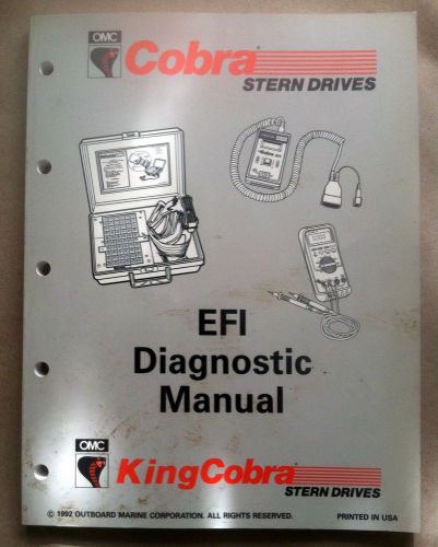 King cobra stern drives efi diagnostic manual ~1992 outboard  marine corporation