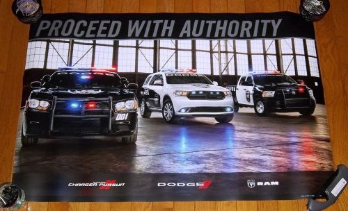 New 2014 2015 dodge charger ram durango proceed with authority 36&#034;x24&#034; poster!
