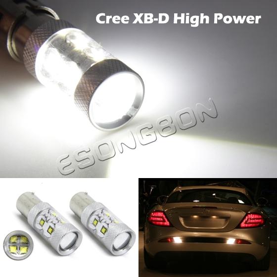 2x high power 1156 ba15s cree led bulbs for daytime running lights drl