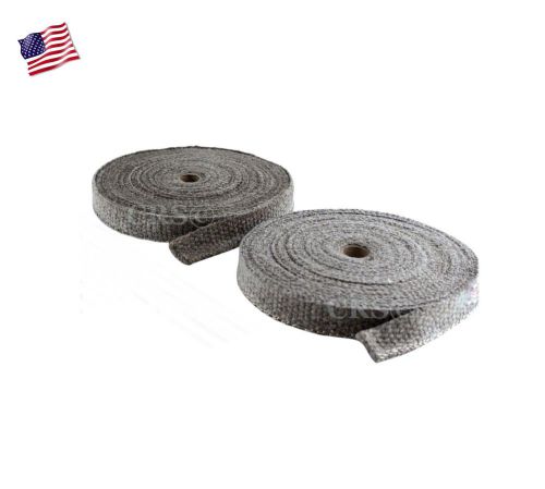 Grey high heat treated ceramic exhaust header pipe wrap 2200º 100&#039; new for 2016