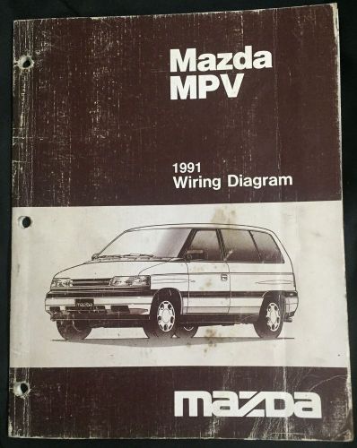 1991 mazda mpv factory oem wiring diagram manual