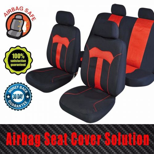 10pcs universal sports racing airbag safe auto car seat covers full complete set