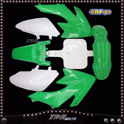Green fender plastics kit for honda crf50 xr50 copies models pit/dirt bike