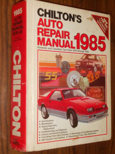 1981-1985 chevy ford camaro vette fiero monte carlo ss mustang++ shop manual