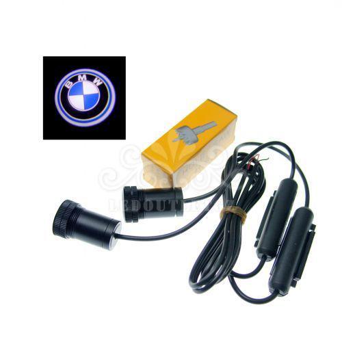 A pair cree 5w led logo welcome light projector 3d ghost shadow light for bmw 