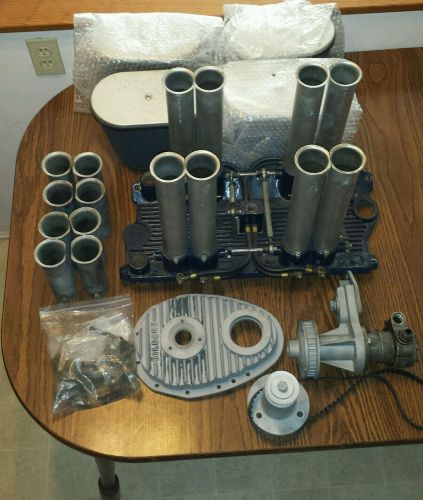 Chevy small block hilborn injector with stacks and misc.