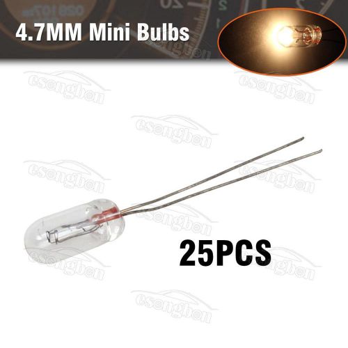 25x 5mm grain of wheat bulbs clear 12v 95ma mini bulbs lighting amber kits