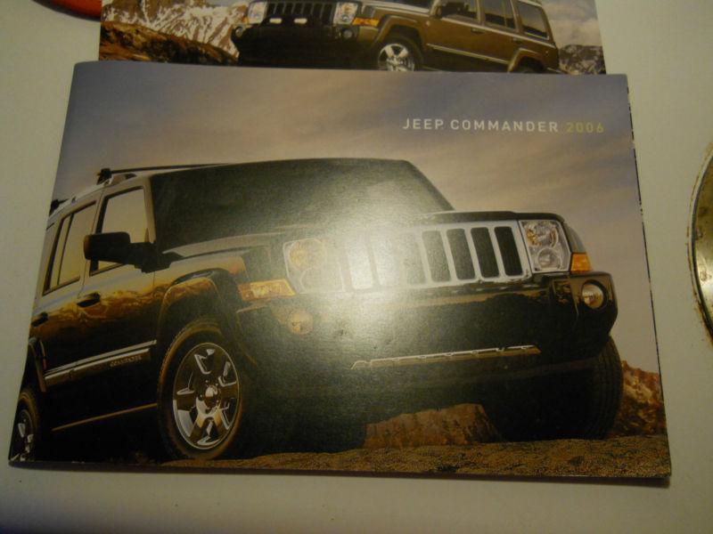 2006 jeep commander sales brochure