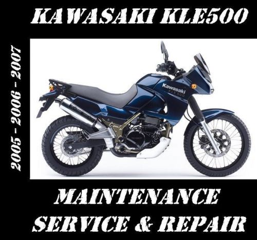 Kawasaki kle500 service repair rebuild maintenance manual kle 500 fast shipping