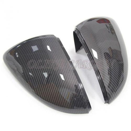 Replacement vw golf 7 mk7 r gti 2013-2015 carbon fiber rear view mirror cover