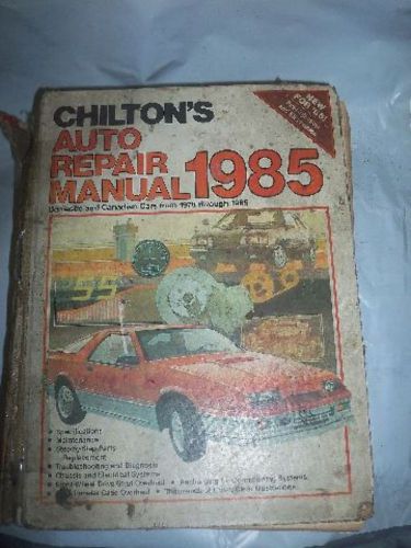 1978-1985 chilton&#039;s auto  repair service manual
