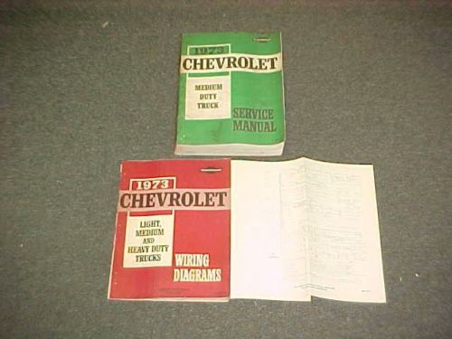 1973 chevrolet 50 60 65 medium duty truck shop service manual w/ wiring diagrams