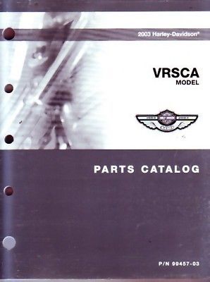 2003 harley davidson vrsca parts book catalog manual