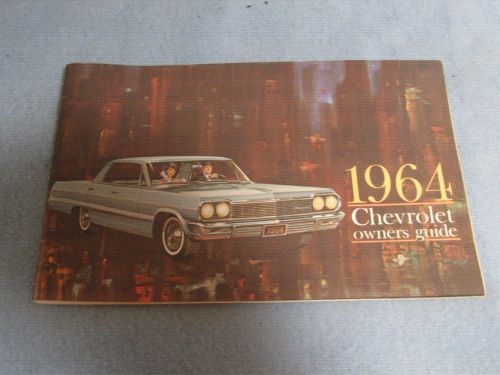 Original 1964 chevrolet owners guide