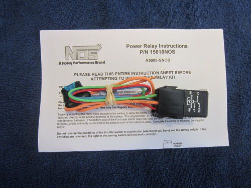 Nos #15618 12 volt power relay w/ wiring harness, new