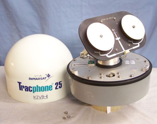 Kvh tracphone 25 inmarsat marine satellite antenna phone dome thrane &amp; thrane