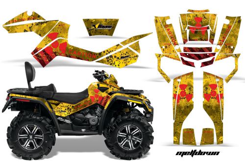 Can-am outlander max atv graphic kit 500/800 amr decal sticker part meltdown