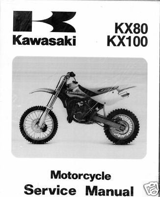 1998 &amp; 2000 kawasaki kx 80 &amp; kx100 service manual
