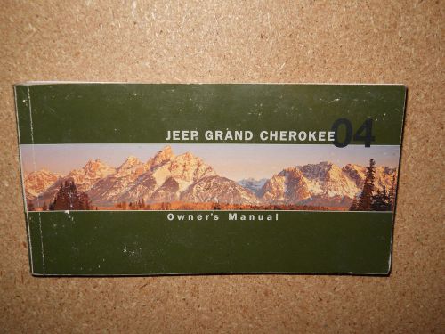 2004 jeep grand cherokee owners manual