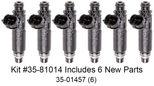Brand new top quality complete fuel injector set fits mitsubishi montero