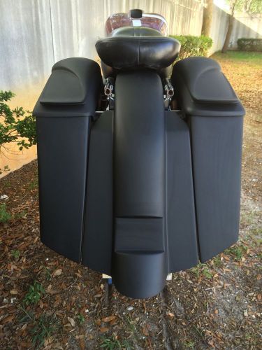 97-08 touring models stretched extended saddlebag, speaker lids &amp; rear fender