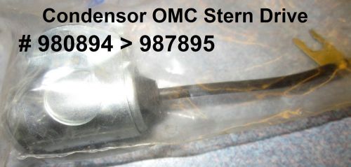 Omc stern drive &#039;67-&#039;77 ignition condensor #980894&gt;987895 new