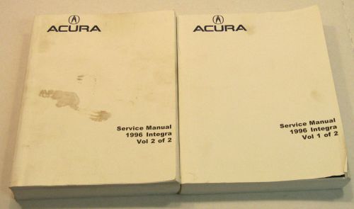1996 acura integra factory oem service repair shop manual book set
