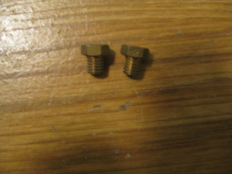2 nos obsolete vintage yamaha motorcycle carb main jets ~ part # 288-14343-41-00