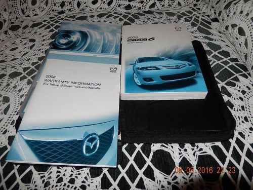2008 mazda 6 complete owners manual with case