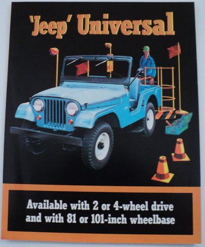 1964 jeep universal 4wd cj5 cj6 2wd dj5 dj6 sales brochure kaiser